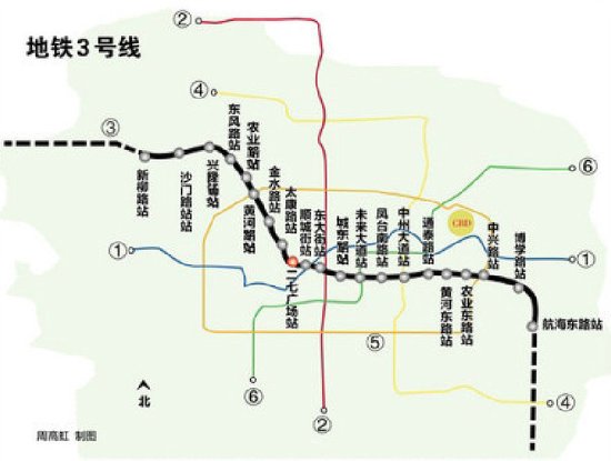 鄭州地鐵3號(hào)線5號(hào)線站點(diǎn)公布 各多出3座車站