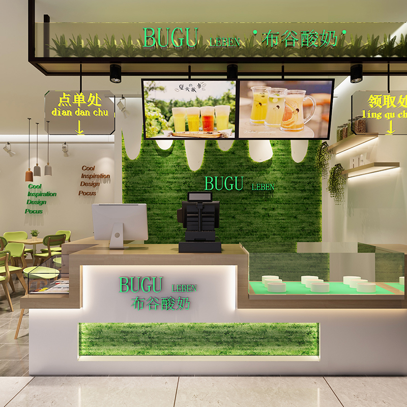 奶茶店柜臺(tái)