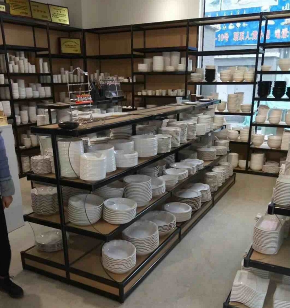 商丘超市餐具碗盤(pán)子貨架