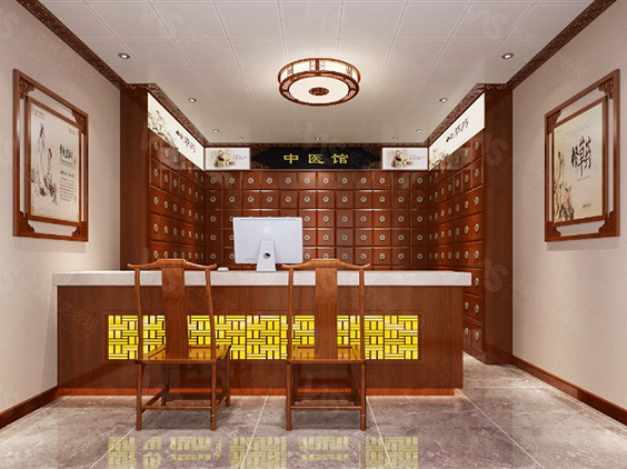 三門(mén)峽醫(yī)館中藥柜全屋定制