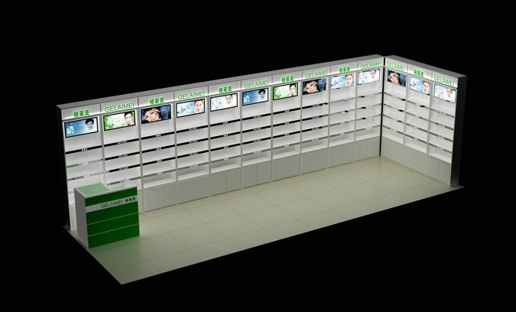 西元廣場化妝品展柜