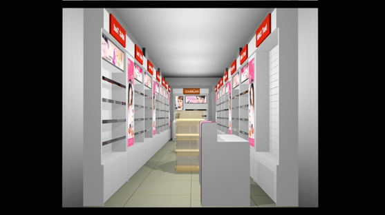 歐萊雅化妝品展柜