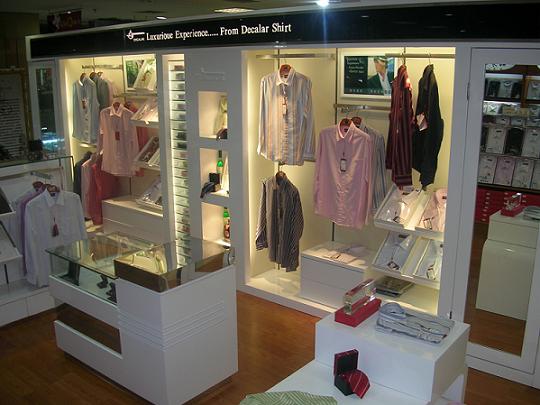 男裝展柜新密店效果圖片
